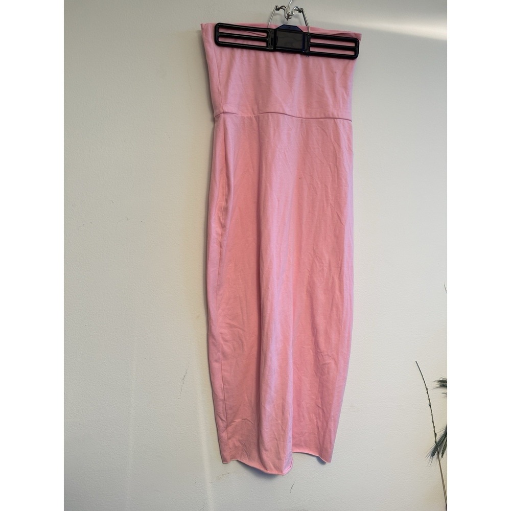 Skims Cotton Foldover Skirt Size Medium Pink Flaw Cut Hem